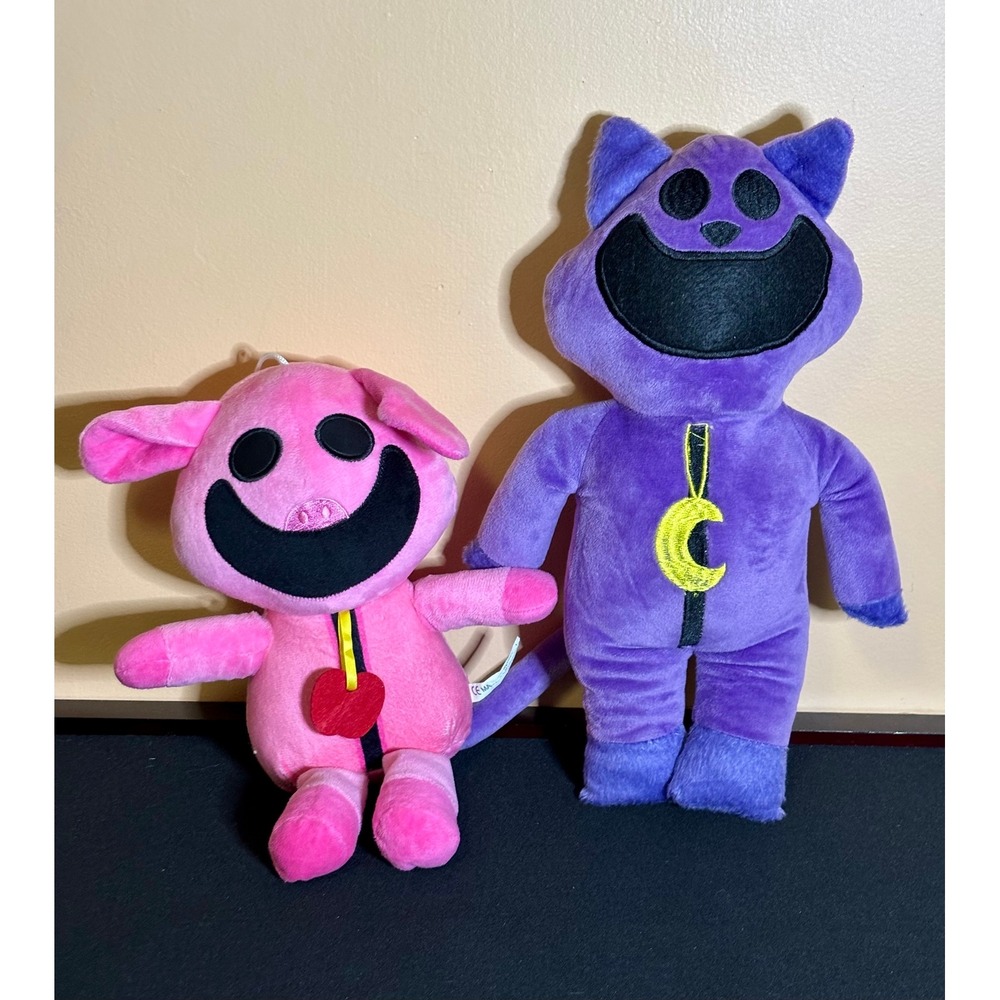 Poppy Playtime Plush Characters Smiling Critters CatNap and PickyPiggy Set